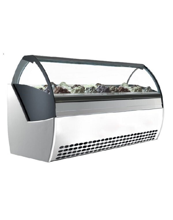 Easy Best Gelato Case Curved Glass EASY EVO G12